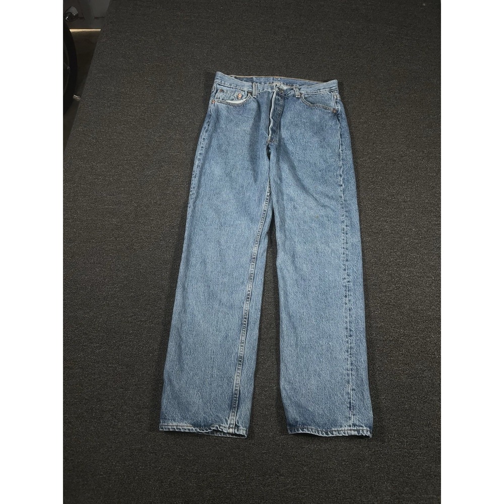 Vintage Levi's 501 Jeans Men's 36x32 (Fits 32x21) Blue Denim Made In USA 90s